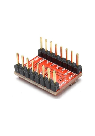 A4988 Step Motor Sürücü Kartı + Soğutucu (Kırmızı)