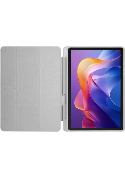 Xiaomi Redmi Pad 2 11 İnç Kılıf Standlı Kalem Bölmeli Akıllı Trifolding Silikon Koruyucu Kapak Pembe