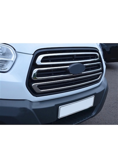 Markadan Ford Transit Krom Ön Panjur 2014-2018 3 Parça Paslanmaz