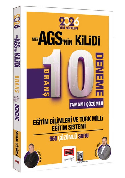 Yargı Yayınları 2026 Eğitim Bilimleri Meb Ags Nin Kilidi Tamamı Çözümlü 10 Branş Deneme