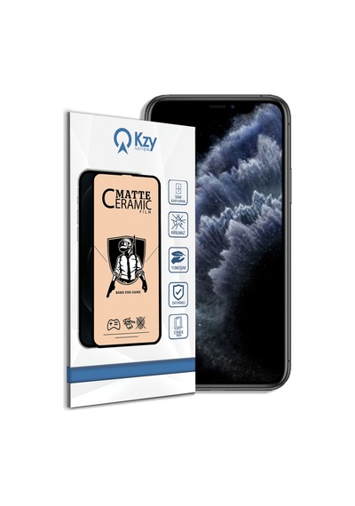 Apple Uyumlu   iPhone 11 Pro ile Tam Kaplayan Esnek Nano Mat Seramik Ekran Koruyucu
