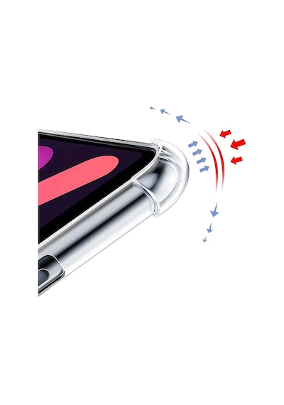 Samsung Galaxy Uyumlu Tab A9 X110 Kılıf Anti Shock Şeffaf Silikon Arka Kapak Arka Kapak
