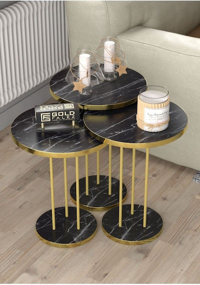Zigon Sehpa Terra Bendir Gold