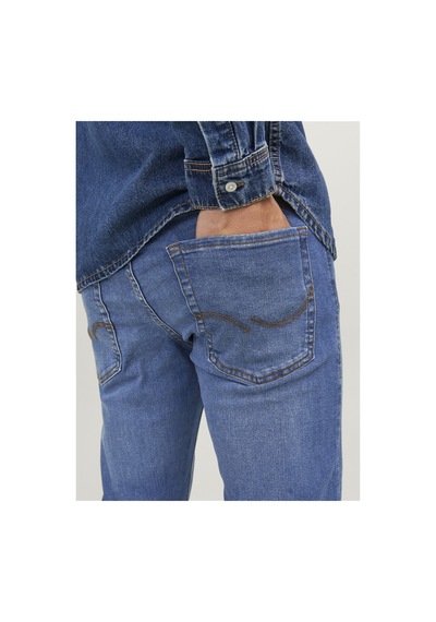 Jack & Jones Jack Jones Glenn Model Dar Kesim Kot Pantolon 12243592 Blue Denim
