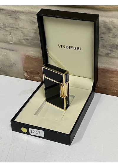 Vindiesel Marka Siyah Sarı Renk Gazlı Model Kişiye Özel Çakmak