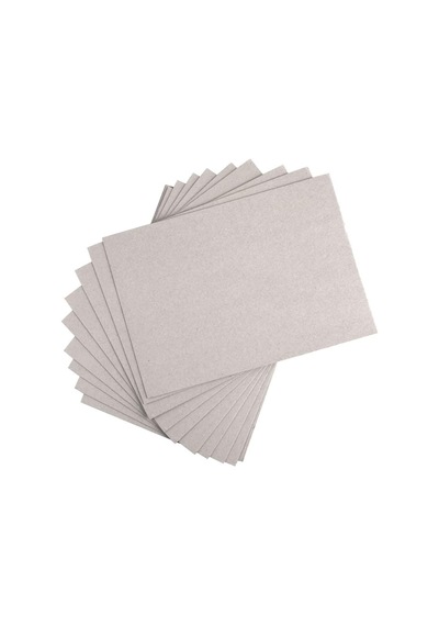 Ewtshop 20 Yaprak Gri Karton Dın A4, Kalınlık 1 Mm, 615 G/m², Ciltleme Kartonu, Takvim, Model Kartonu, El İşi Kart