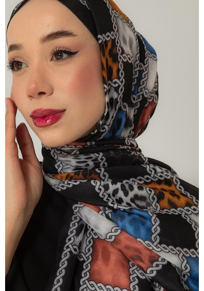 Mimiyum Soft Şal-zincir Leopar - Model 9 Çok Renkli