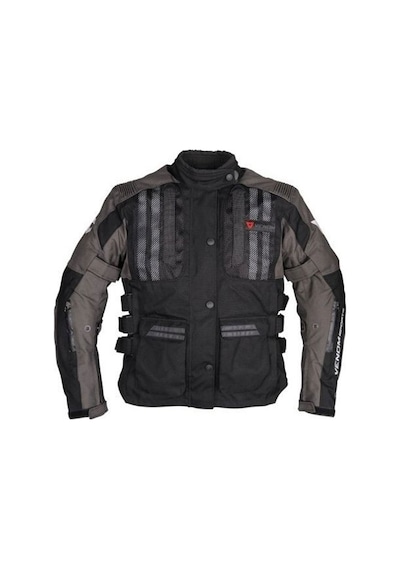 Venom Tourex Dört Mevsim Motosiklet Montu Gri - Siyah