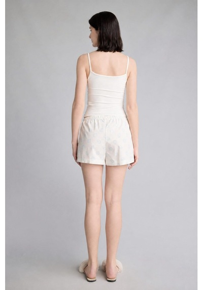 Defacto %100 Pamuk Regular Fıt Poplin Şortlu Pijama Alt H7289ax26hsbe250 Mavi-be250