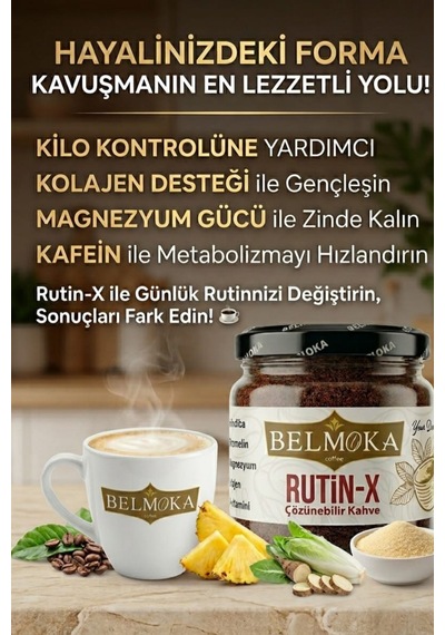 Kolajen Seti Rutin-x Hindiba Kahvesi 120 G - Kolajen Ve Magnezyum Katkılı Türk Kahvesi 100 G Çözünebilir