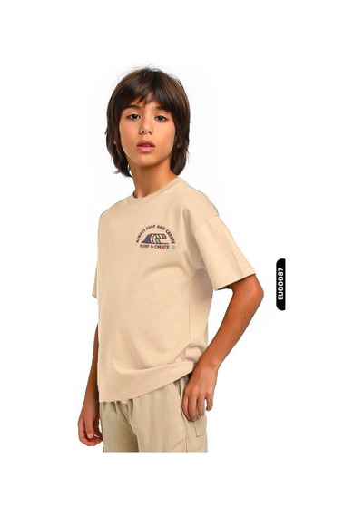 Escabel Xo Kids Erkek Çocuk Tişört 5-14 Yaş 1727 Camel