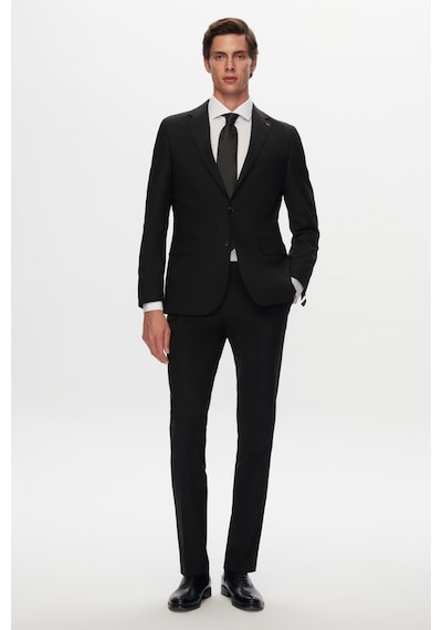 D's Damat Ds Damat Slim Fit Siyah Yünlü Travel Takim Elbise 4he05ob35577m Siyah