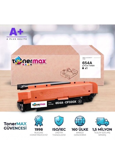 Hp 654a Cf330x Siyah Uyumlu Toner A Plus / Color Laserjet Enterprise M651