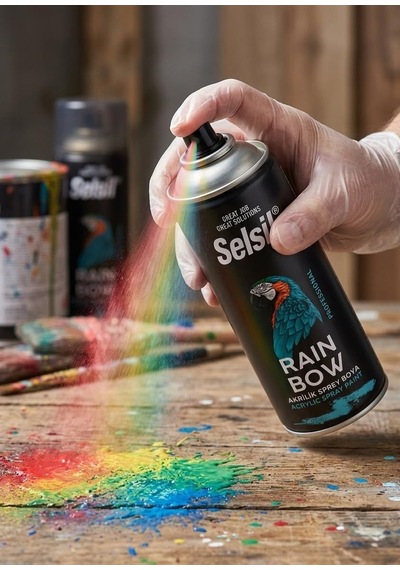 Selsil Rainbow Akrilik Sprey Boya 400 Ml - Hızlı Kuruyan, Yüksek Kapatıcı Akrilik Boya - Metal, Ahşap, Plastik Ve Hobi Yüzeyleri İçin Ral Renk Seçenekli Profesyonel Sprey Buzdolabı Beyazı - Ral 9301 Selsil Rainbow Akrilik Sprey Boya 400 Ml - Hızlı Kuruyan, Yüksek Kapatıcı Akrilik Boya - Metal, Ahşap, Plastik Ve Hobi Yüzeyleri İçin Ral Renk Seçenekli Profesyonel Sprey Buzdolabı Beyazı - Ral 9301