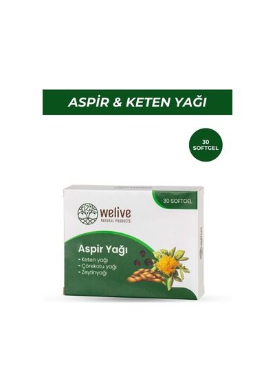 Aspir Yağı-keten Yağı -çörekotu Yağı- Zeytin Yağı