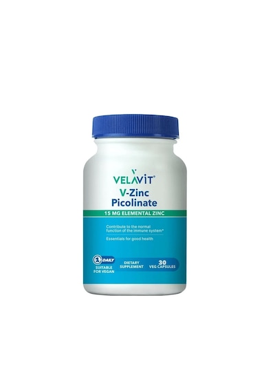 Velavit V-zinc Picolinate 15 Mg Elemental Çinko 30 Kapsül