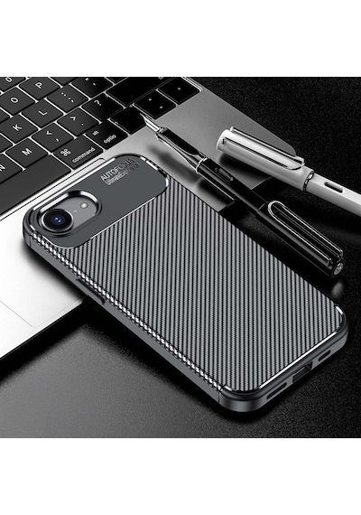 Apple Uyumlu iPhone 17e Kılıf Zore Negro Silikon Kapak - Siyah
