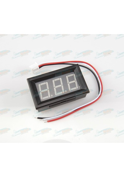 Dijital Panel Voltmetre H27v3 Dc 0-30v - 3 Tell - Yeşil