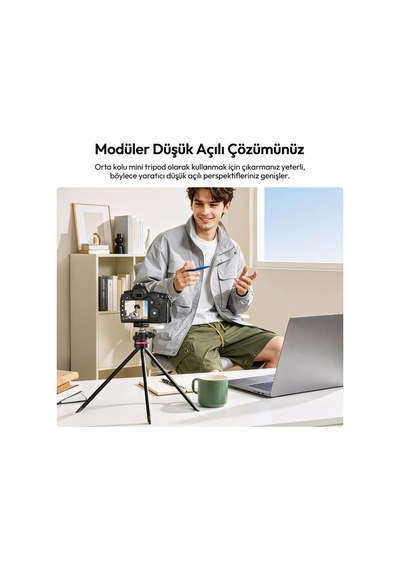 Ulanzi Tz01 163cm Versatile 2 İn 1 Karbon Fiber Tripod - S069
