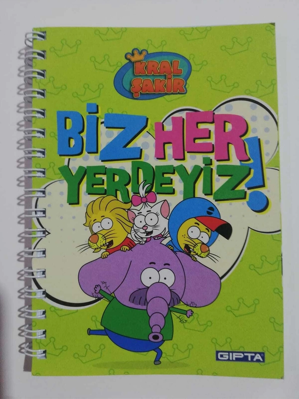 Kral Şakir Sp.a6 10x15 Cm Karton Kapak 80 Yaprak Çizgili Not Defteri Yeşil
