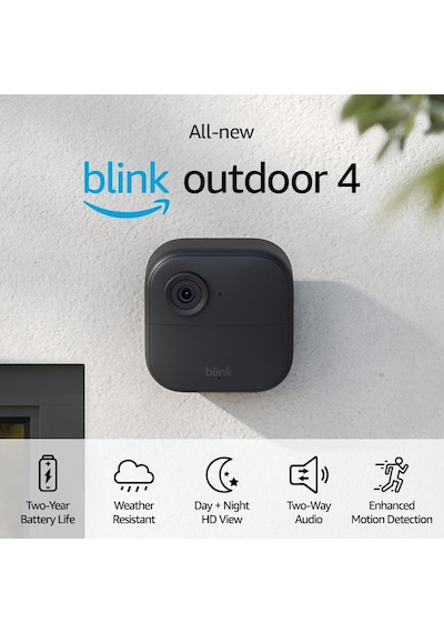 Blink Outdoor 4 4. Nesil Kablosuz Hd Akıllı Güvenlik Kamerası - 2 Kamera Kit Blink Outdoor 4 4. Nesil Kablosuz Hd Akıllı Güvenlik Kamerası - 2 Kamera Kit