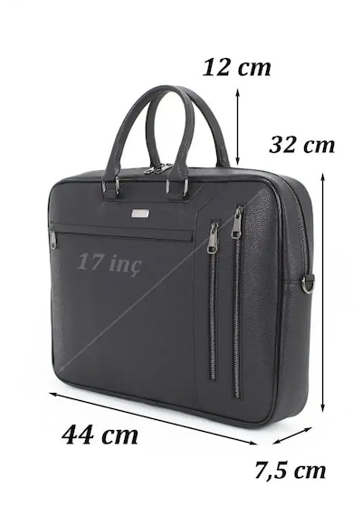 Case Club 17.3 İnç Omuz Askılı Unisex Laptop Evrak Çantası Taba