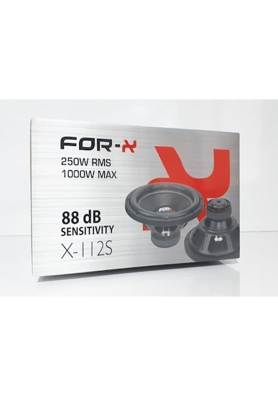 For-x X-112s 1000w 30cm Subwoofer Oto Hoperlör