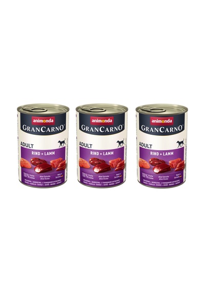 Animonda Gran Carno Sığır Ve Kuzu Etli Köpek Konserve 400 G X 3 Adet