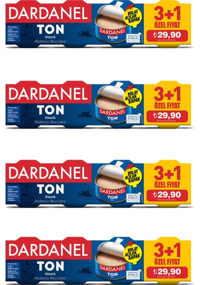 Dardanel Ton Balığı 4 x 75 G 4'Lü Paket