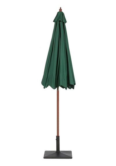 Toscana 270 Cm Sekizgen Bahçe Şemsiyesi, Upf 50+, Kayın Ahşap Gövde Yeşil