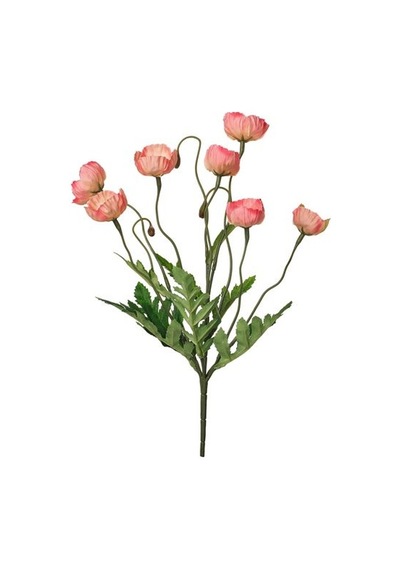Ikea Smycka Yapay Buket, Turuncu, 36 Cm, İç-dış Mekan Gelincik