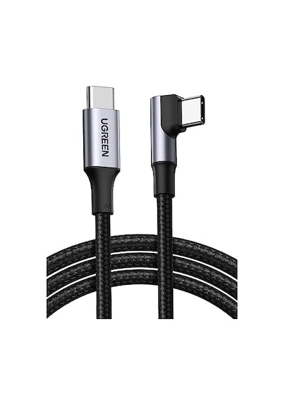 Type-c To Type-c 100 W 5a Örgülü 90 Derece Şarj Kablosu 2 Metre