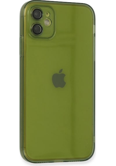 Newface - 727 - İphone 12 Kılıf Fly Lens Silikon - Edntrend - - Yeşil