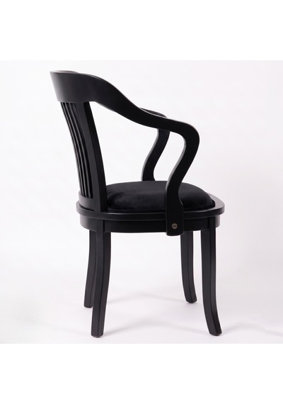 Throne Ahşap Yemek Sandalyesi Siyah
