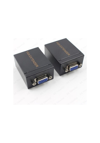VGA Extender 60 Metre RJ45 Cat5e/Cat6 Ağ Kablosu VGA Uzatıcı