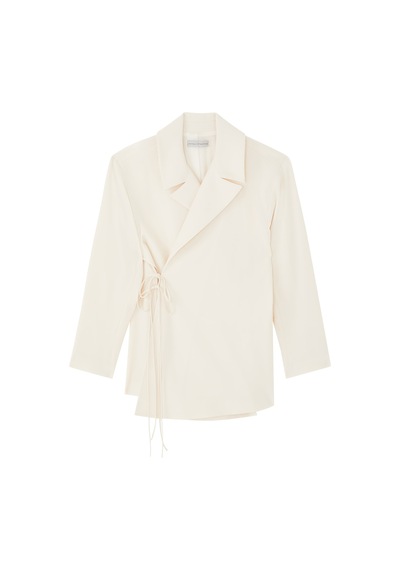 Palmer Harding Şık Wrap Kesim Blazer Crema