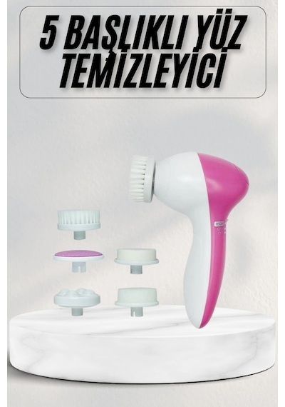 Cilt Temizleme Ve Masaj Aleti 5 Başlıklı Akne Ve Sivilce Önleyici - Bx5xm46361245
