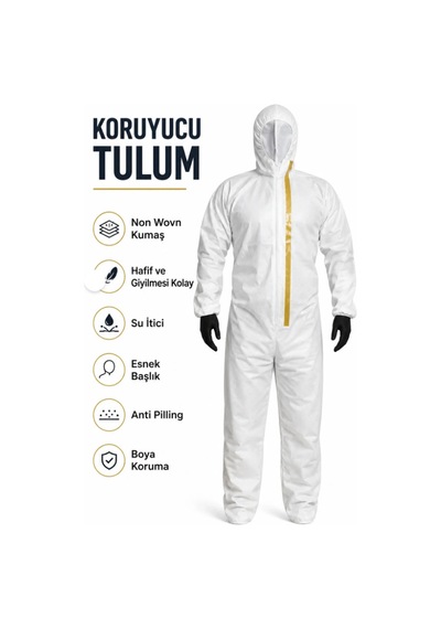 Ekstra Koruyucu Tulum Kt500 Standart Beden Beyaz