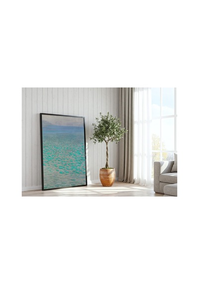Modern Sanat Klimt Attersee Gölünde Çerçevesiz Poster 21x30 Cm A4 Tablo Modern Sanat Ekspresyonizm