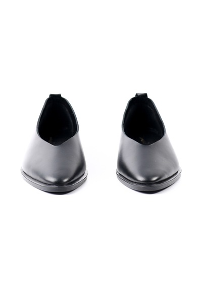 Tuna Hakiki Deri Siyah Kadın Babet Ayakkabı - Rgn8110 Siyah