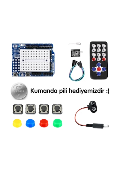 Arduino 39 Çeşit 185 Parça Süper Başlangıç Seti Malzeme Kutulu