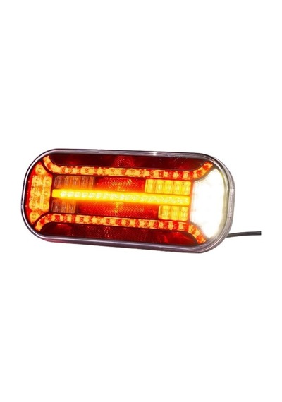 Frıstom 12v-36v Stop Lambası Ledli Kayar Sinyalli 6 Fonksiyonlu 302 130 Mm Sol E9