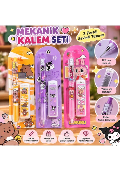 0.5 Mm Mekanik Uçlu Kalem Seti