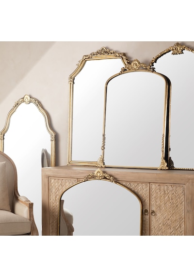 Mudo Home Marlena Duvar Aynası Gold 106x88cm Altın