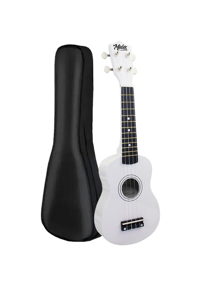 Midex Ukx-901wh Beyaz Soprano Ukulele Askı Çanta Metod Pena