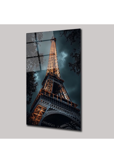 Paris Eyfel Kulesi - Cam Tablo - Deg0258