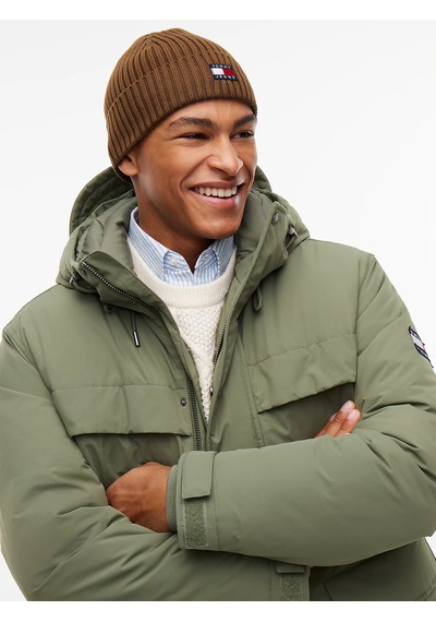 Tommy Hilfiger Erkek Marka Logolu Günlük Kullanıma Uygun Haki Bere Am0am13669 Gwı