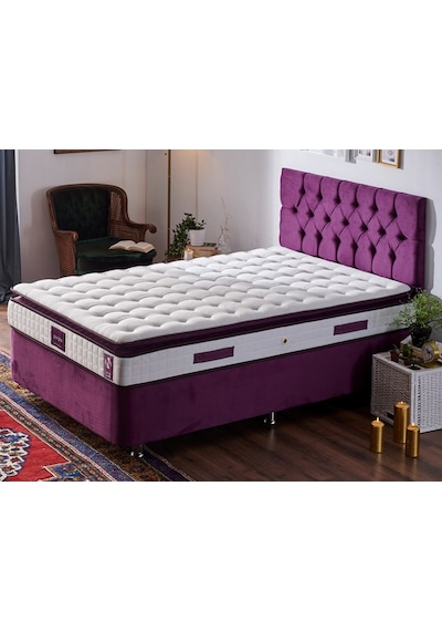 Nironyatak Niron Purple Yatak Seti 120X200 Cm Tek Kişilik Yatak Baza Başlık