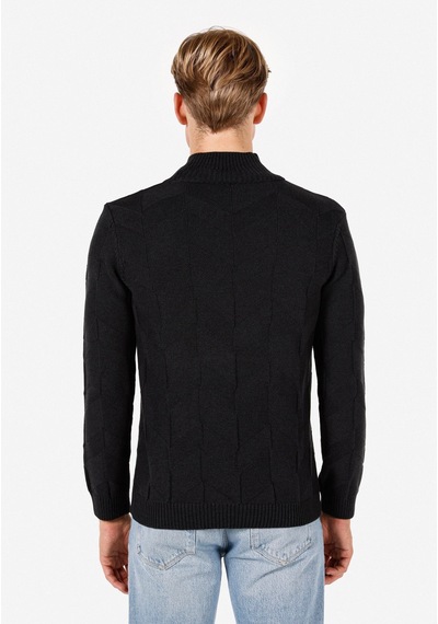 Colin's Colins Pamuklu Slim Fit Turtle Neck Jakarlı Erkek Antrasit Kazak Cl1065745 Q1.v1 Ant Antrasit