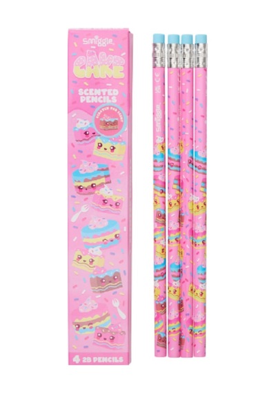 Smiggle Pasta Kokulu 2b Kurşun Kalem 4lü Paket Pembe